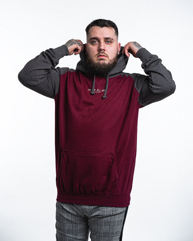 WE ARE ALL ØDD HOODIE - BURGUNDY