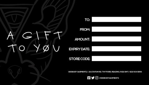 ØDDBODY GIFT CARD